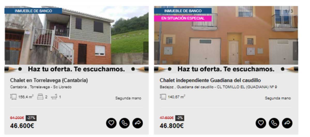Chalet por 46.000 euros