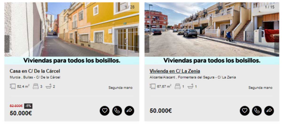 Chalet en venta por 50.000 euros