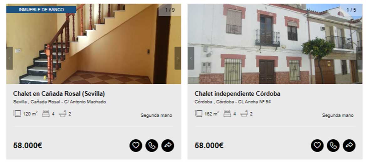 Chalet por menos de 60.000 euros