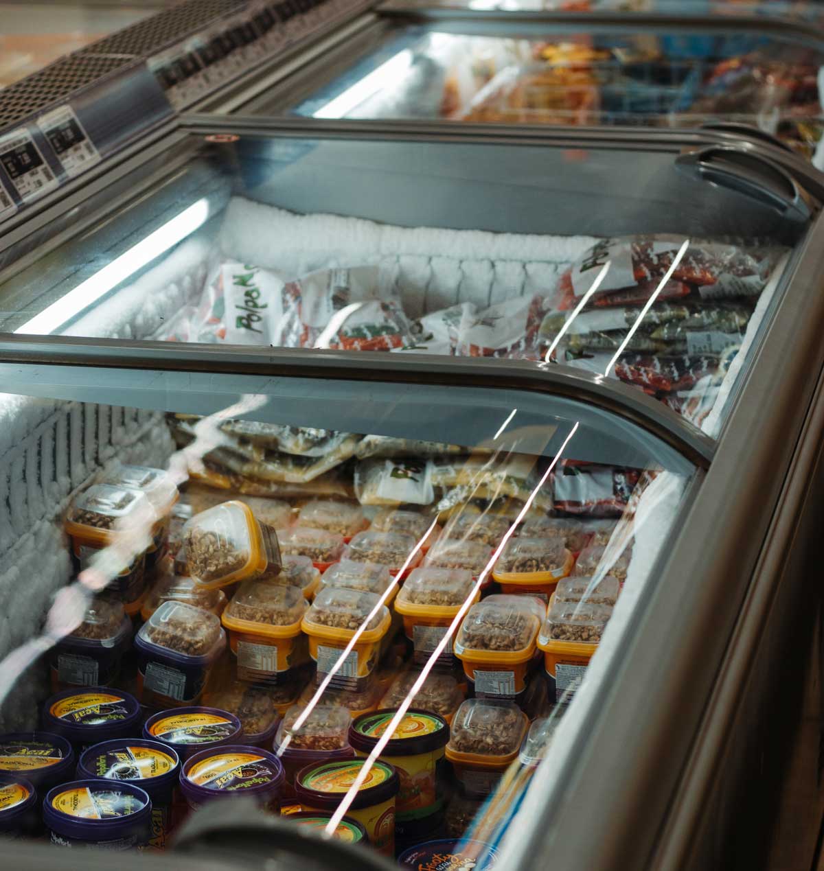 Comida congelada de supermercado.