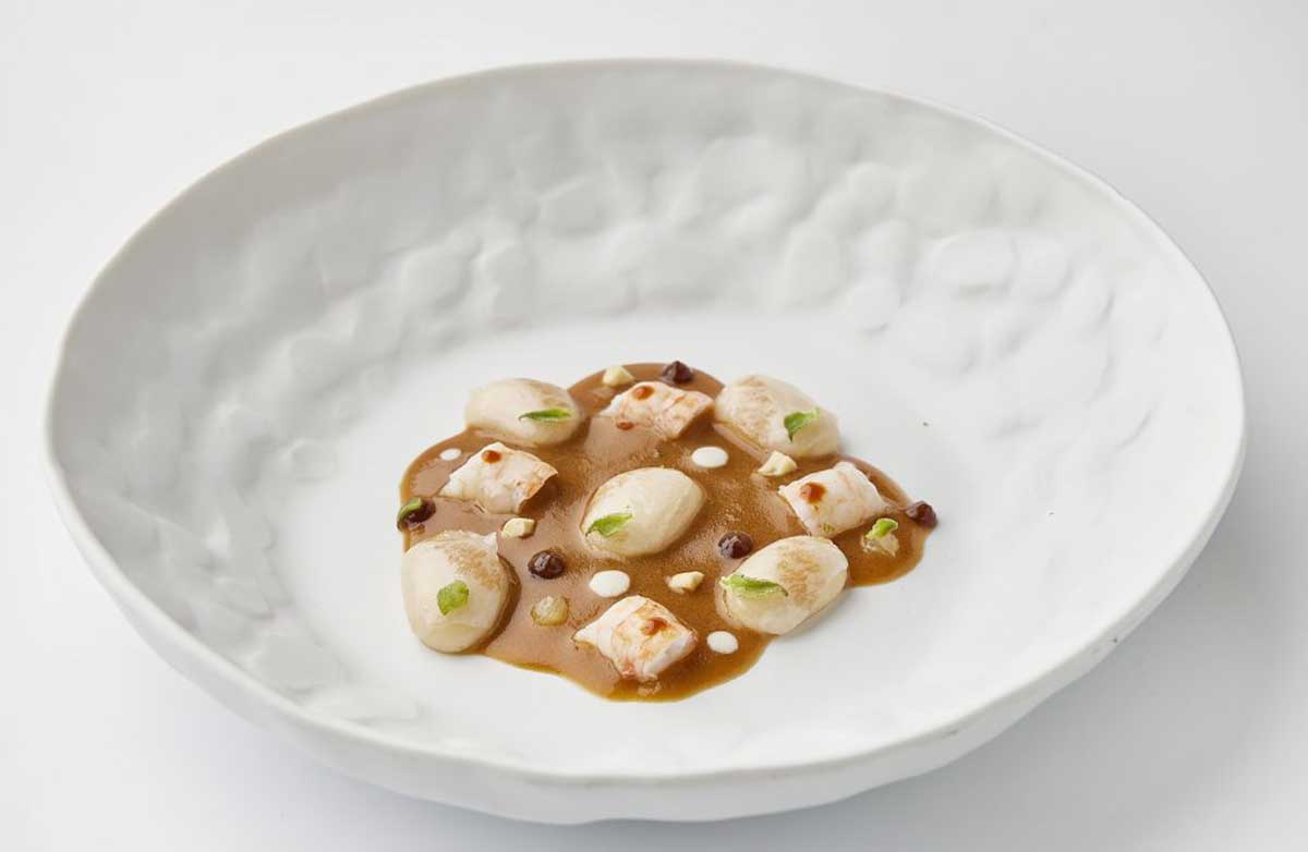 Judiones con cigalas