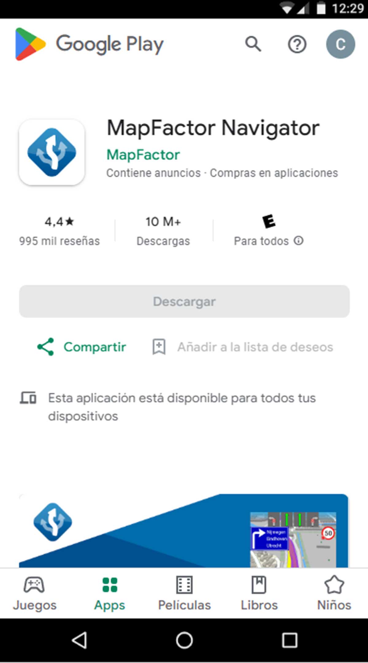MapFactor Navigator.