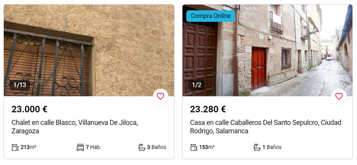 Pisos con piscina por 23.000 euros