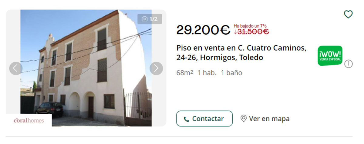 Piso con piscina por menos de 30.000 euros