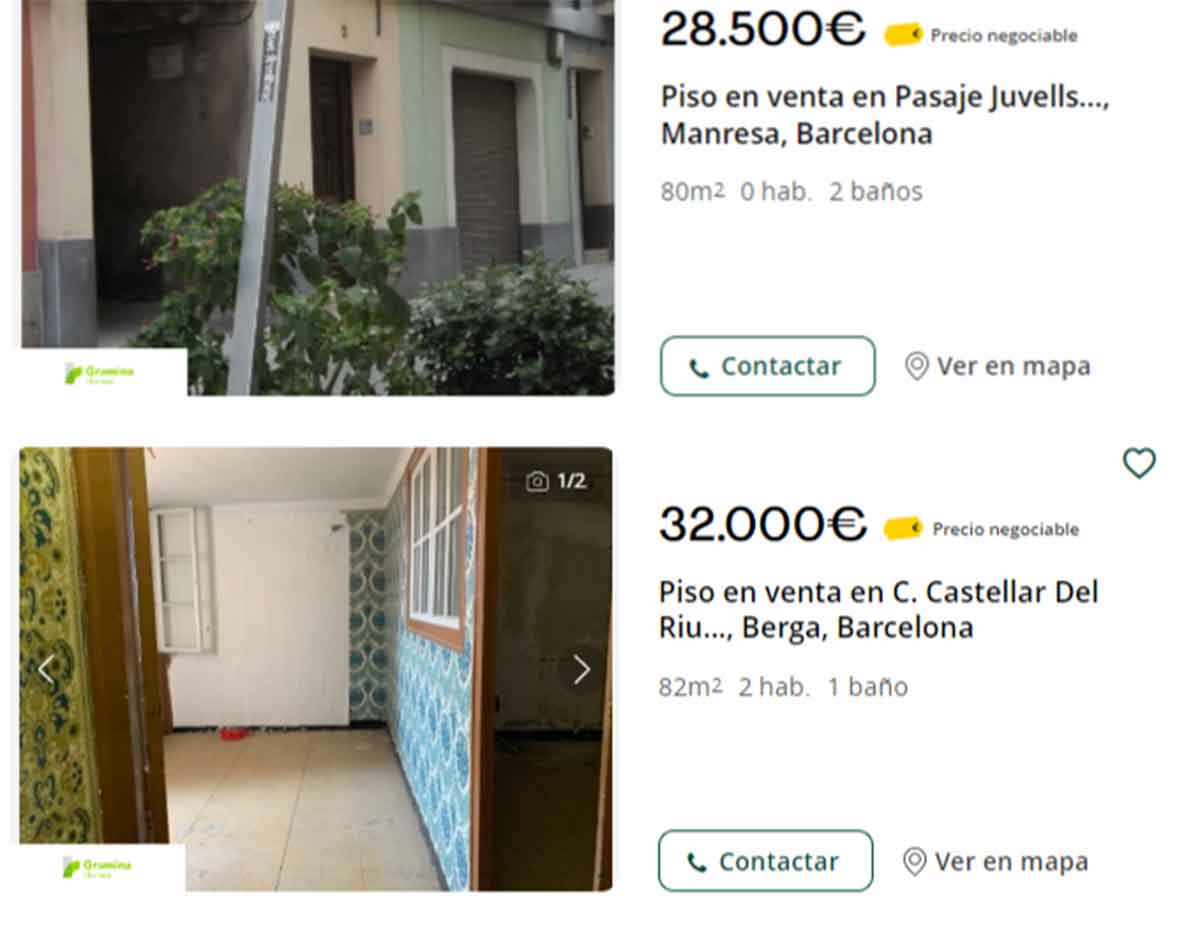 Pisos en venta en Barcelona desde 30.000 euros