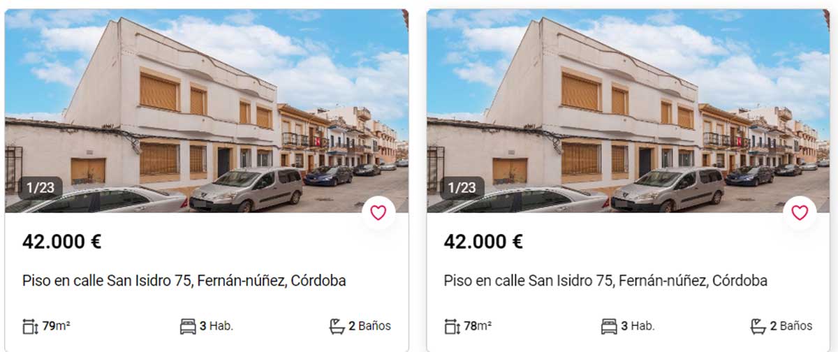 Piso en venta por 42.000 euros