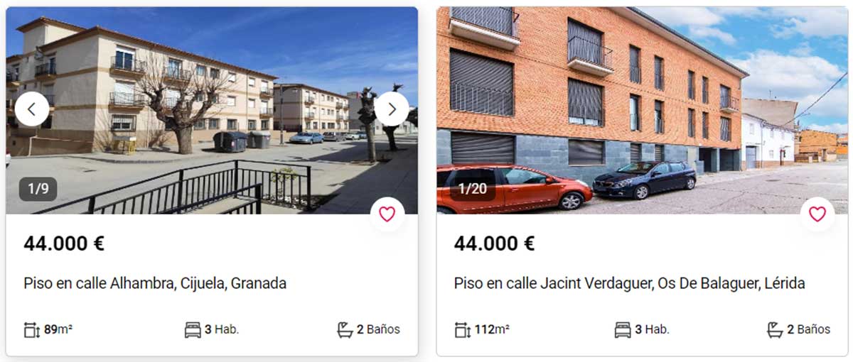 Piso en venta por 44.000 euros