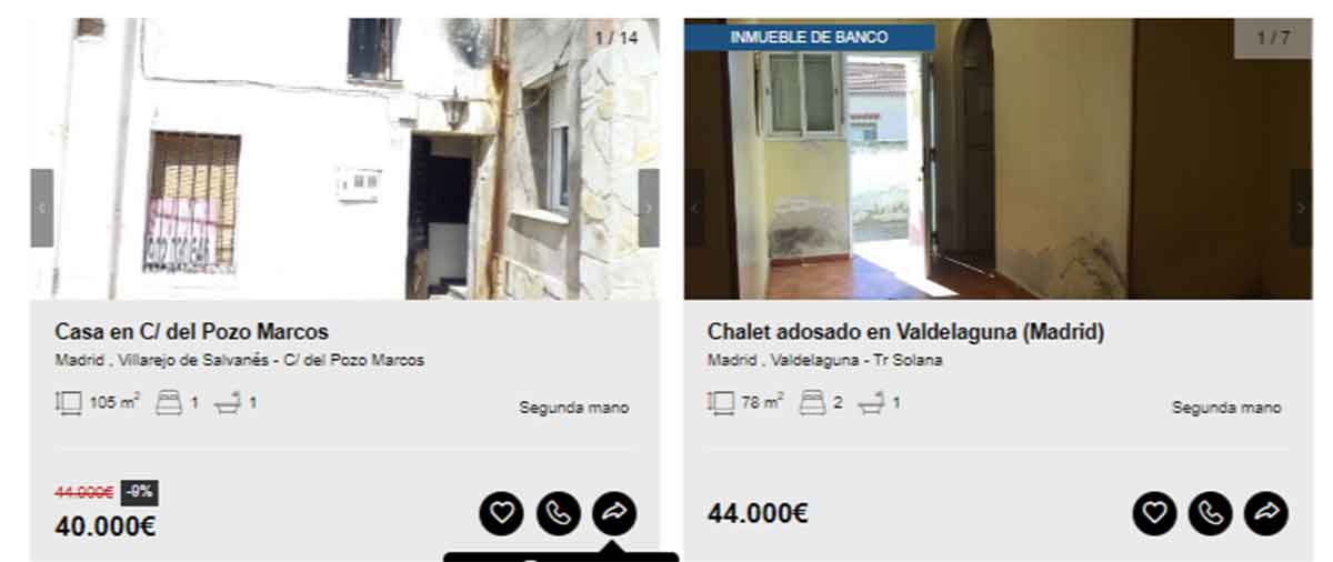 Viviendas por menos de 50.000 euros en Madrid