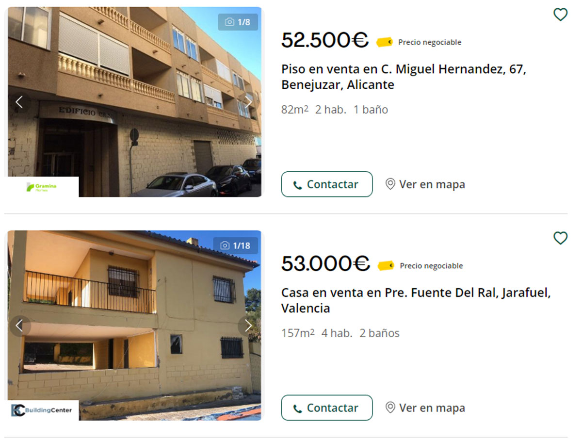 Pisos con piscina por 52.000 euros