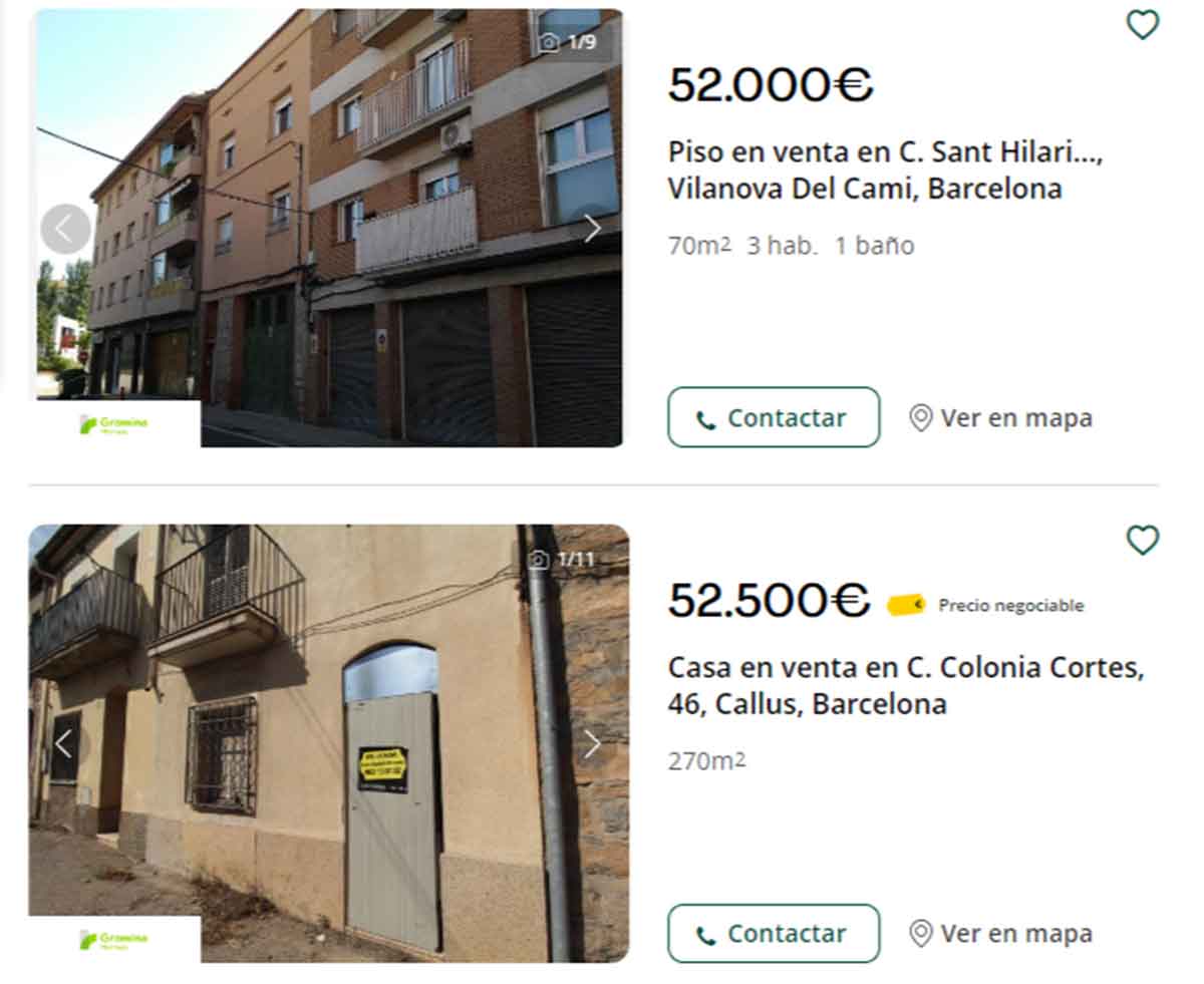 Pisos por 52.000 euros en Barcelona