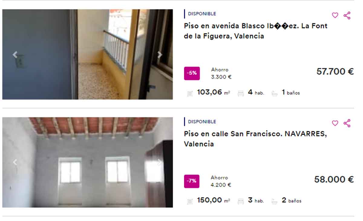Pisos por 57.000 euros