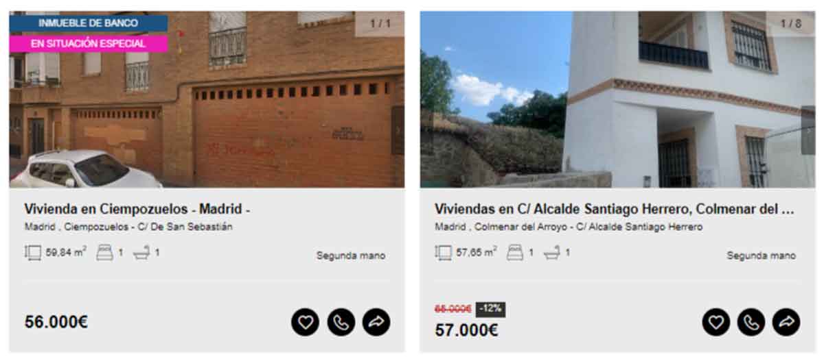 Piso en venta en Madrid por 55.000 euros