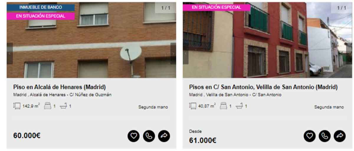 Piso a la venta por 60.000 euros en Madrid