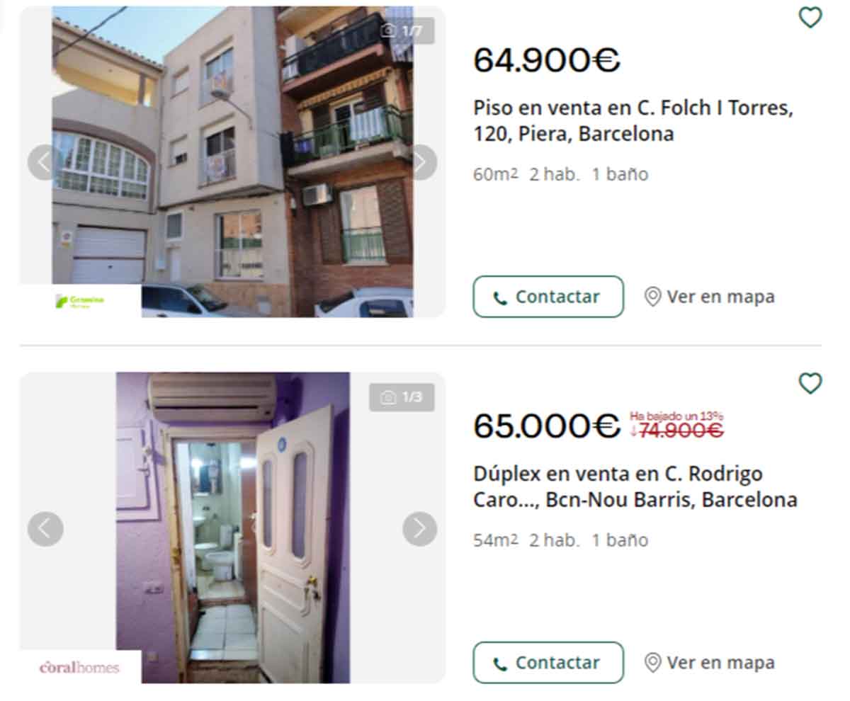 Pisos por 65.000 euros en Barcelona