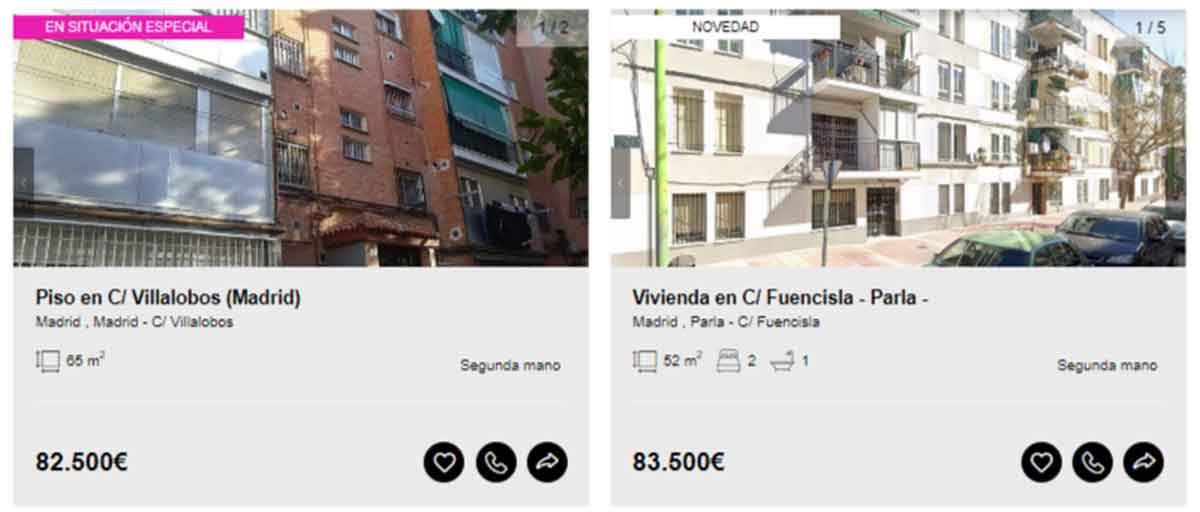 Piso en venta por 82.000 euros