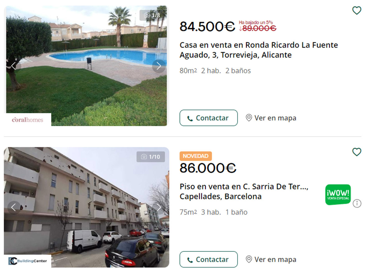 Pisos con piscina por 85.000 euros