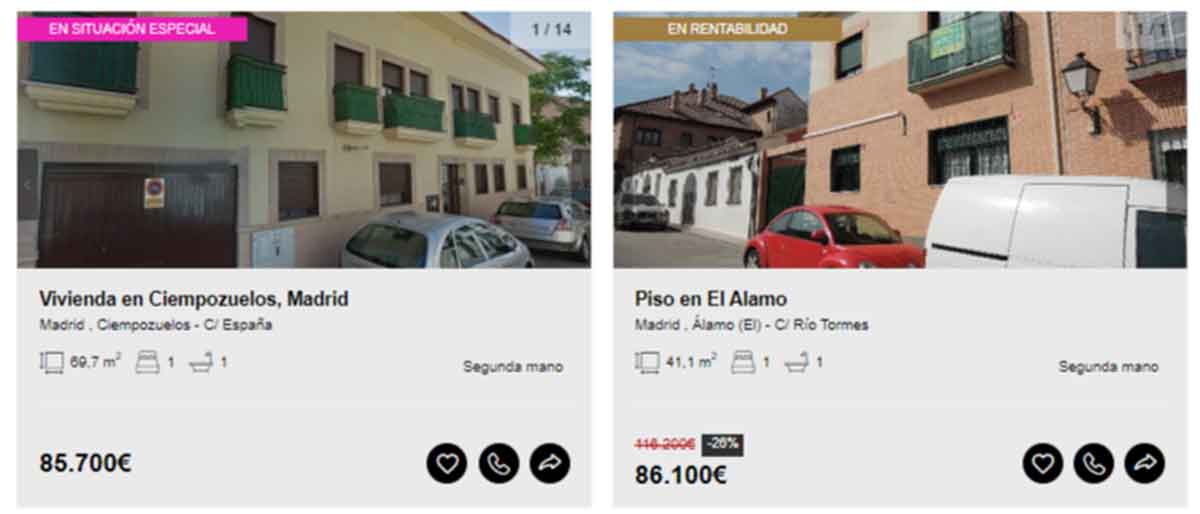 Piso en Madrid por 86.000 euros