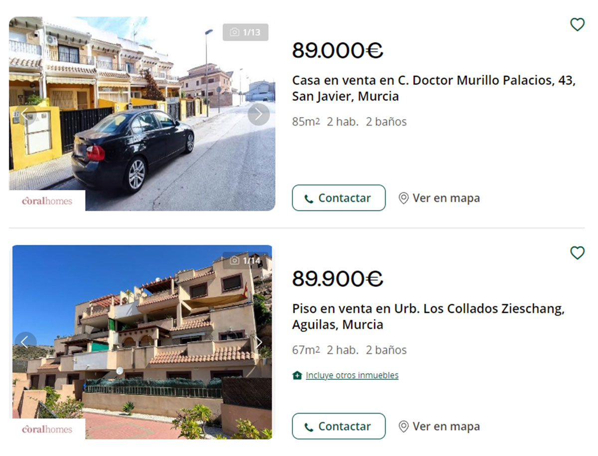 Pisos con piscina por menos de 90.000 euros