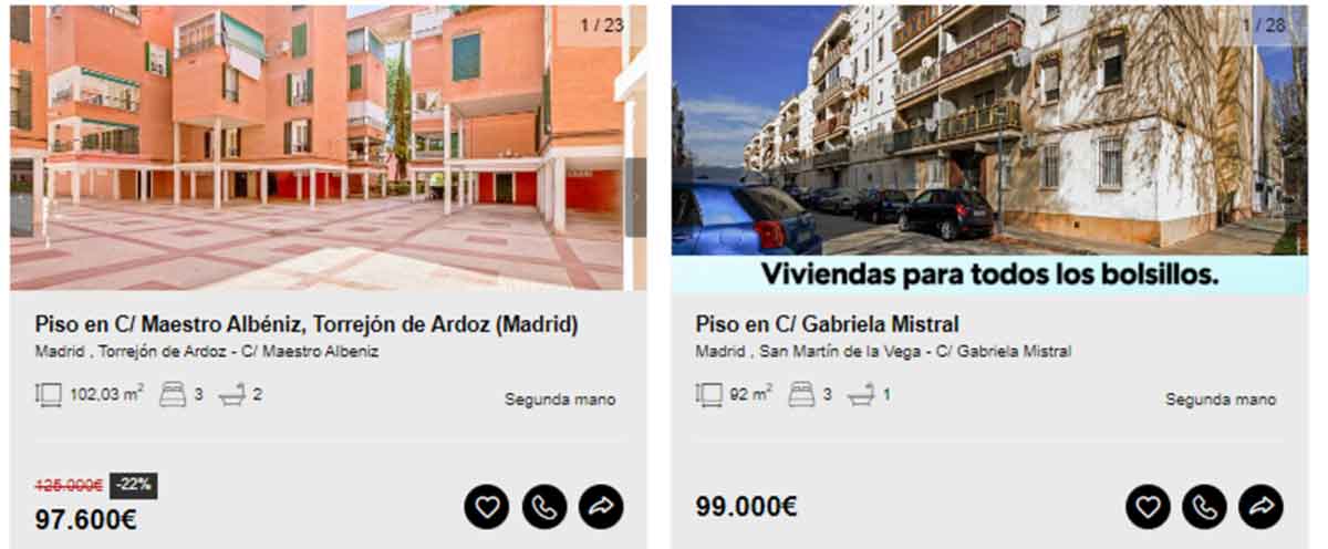 Piso a la venta en Madrid por menos de 100.000 euros