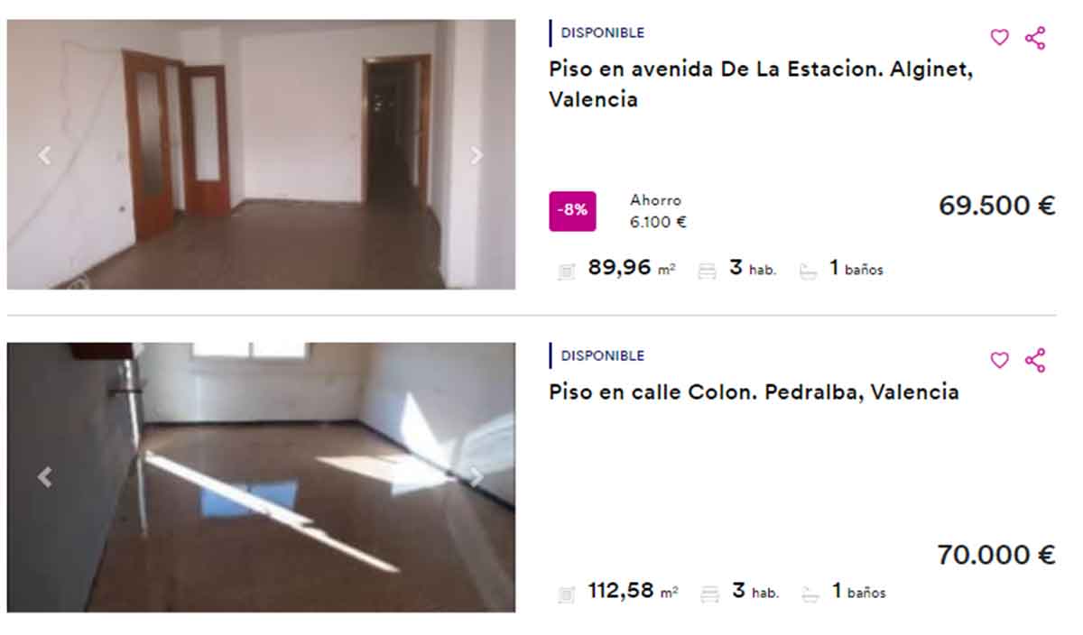Pisos por menos de 70.000 euros en Valencia