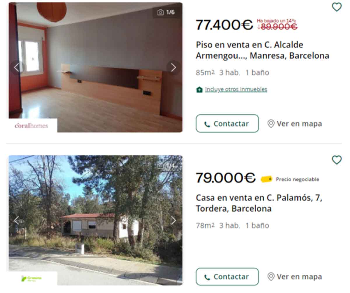 Pisos por menos de 80.000 euros en Barcelona