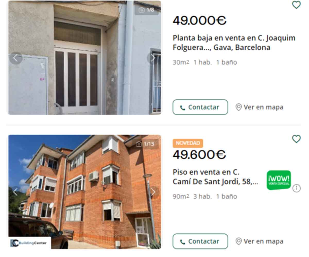 Piso en venta por menos de 50.000 euros en Barcelona