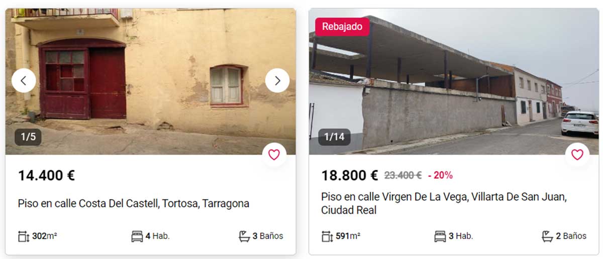 Pisos por 14.000 euros