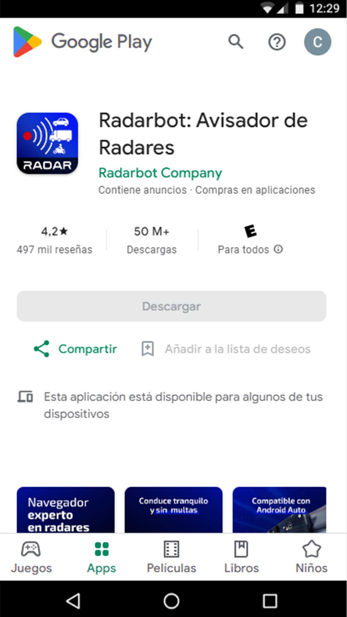 App de Radarbot.