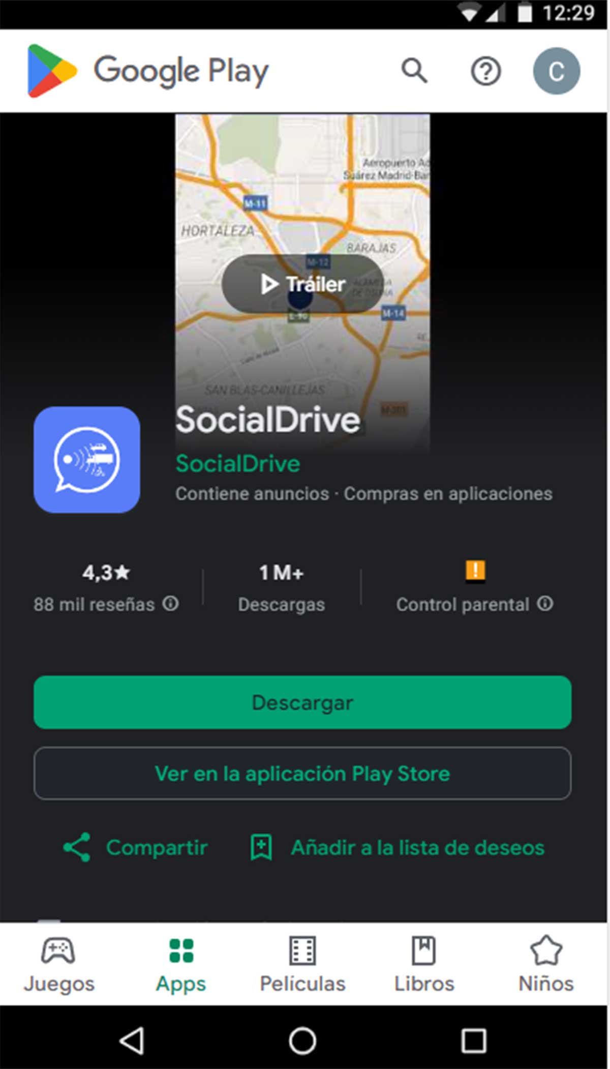 App de SocialDrive.