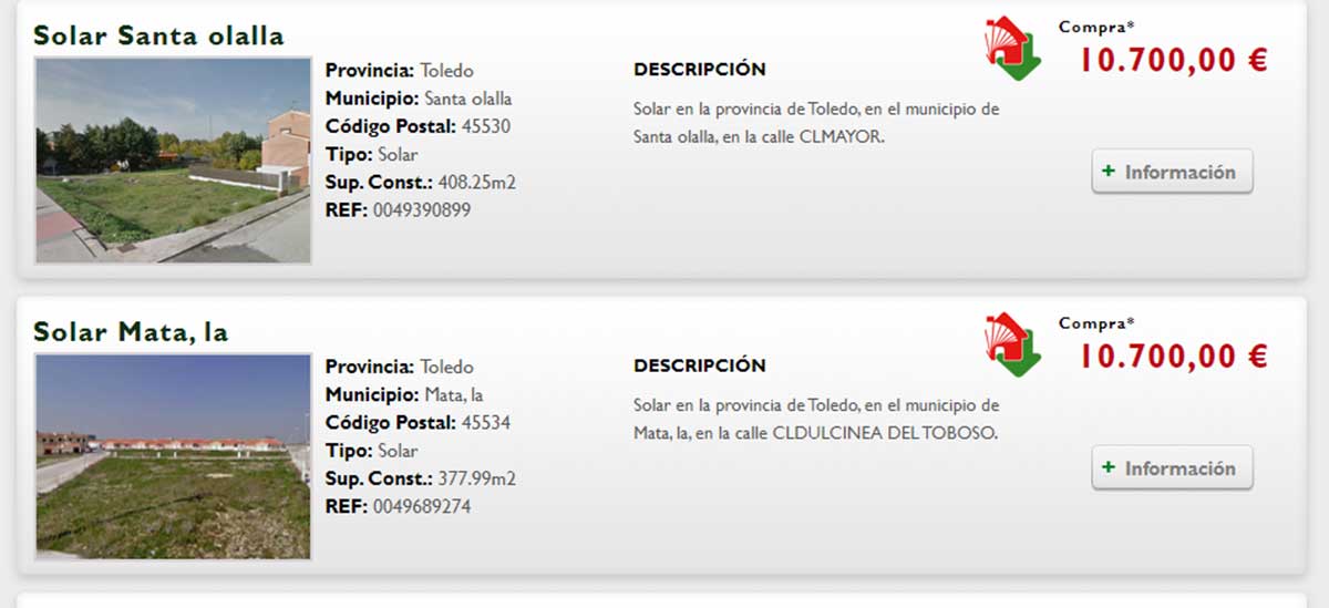 Terreno en venta por 10.700 euros