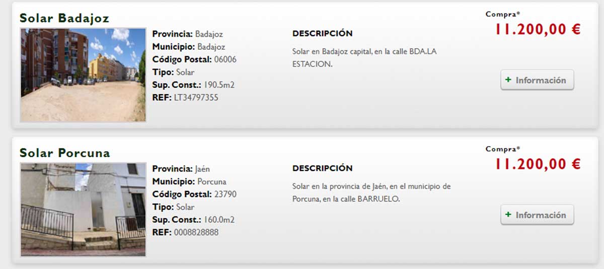 Terreno por 11.000 euros