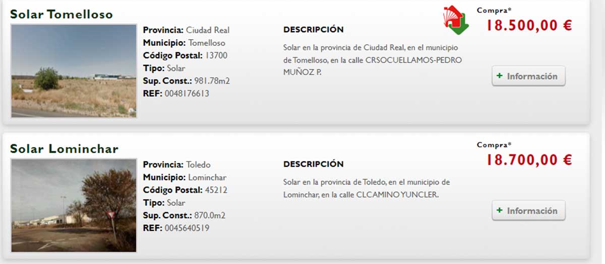 Terreno por 18.000 euros