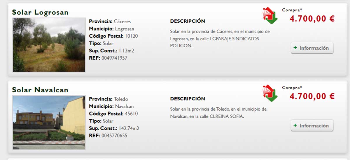 Terreno por 4.700 euros