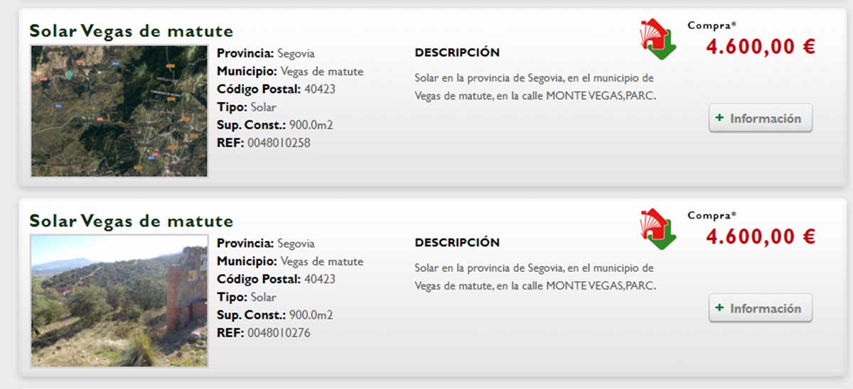 Terreno en venta por menos de 5.000 euros