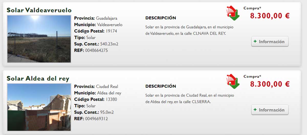 Terreno en venta por 8.000 euros