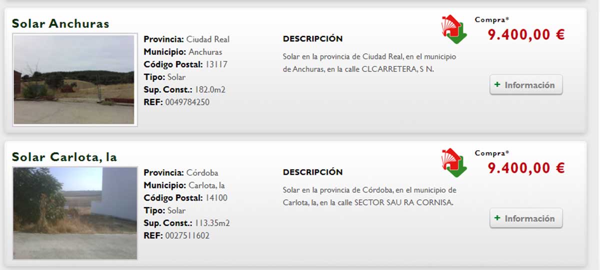 Terreno por 9.000 euros