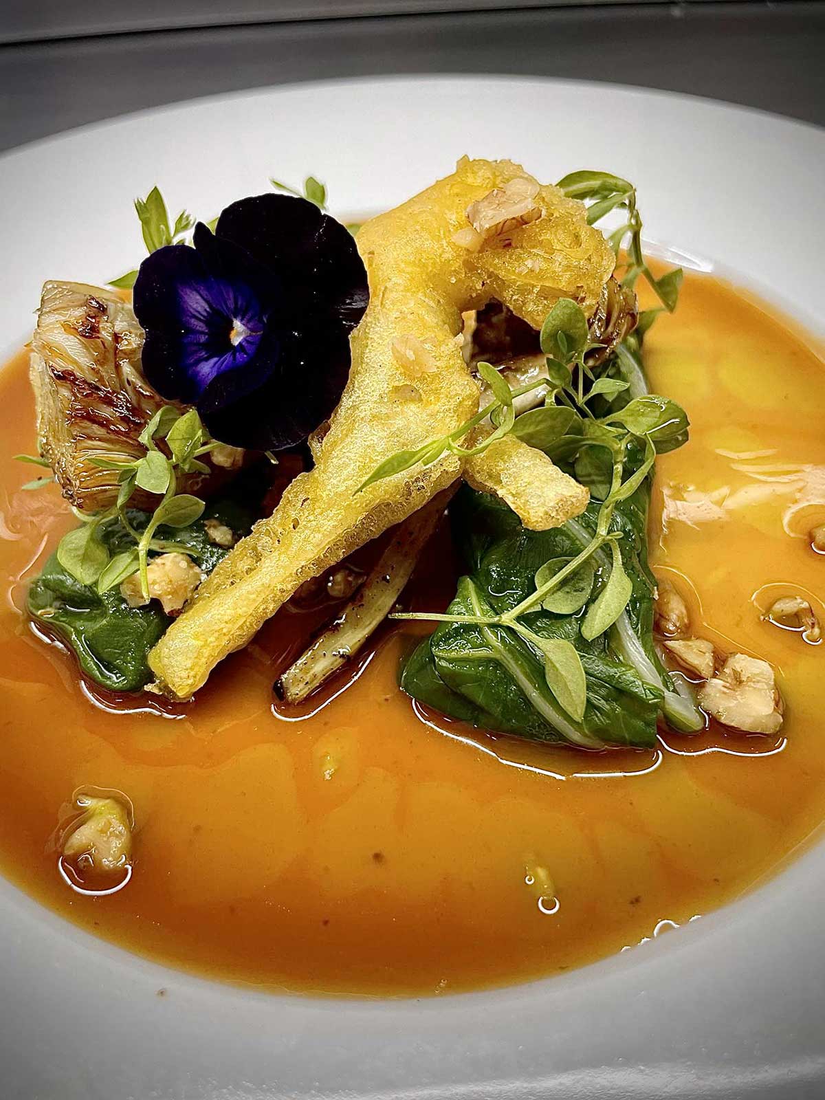 Alcachofas en textura