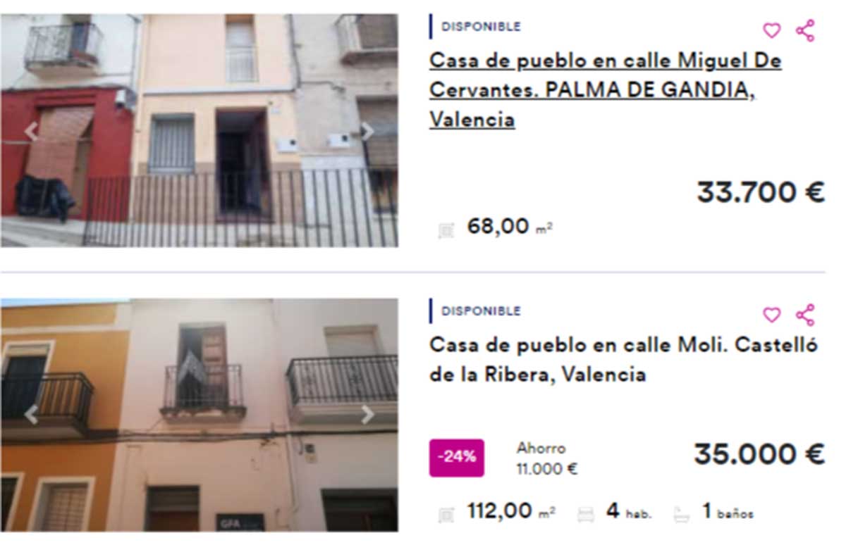 Casas a la venta por 35.000 euros en Valencia
