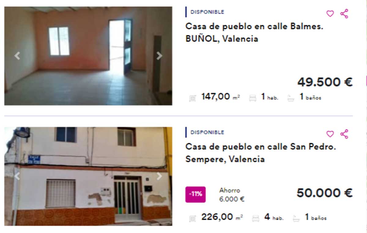 Casa a la venta en Valencia por 50.000 euros