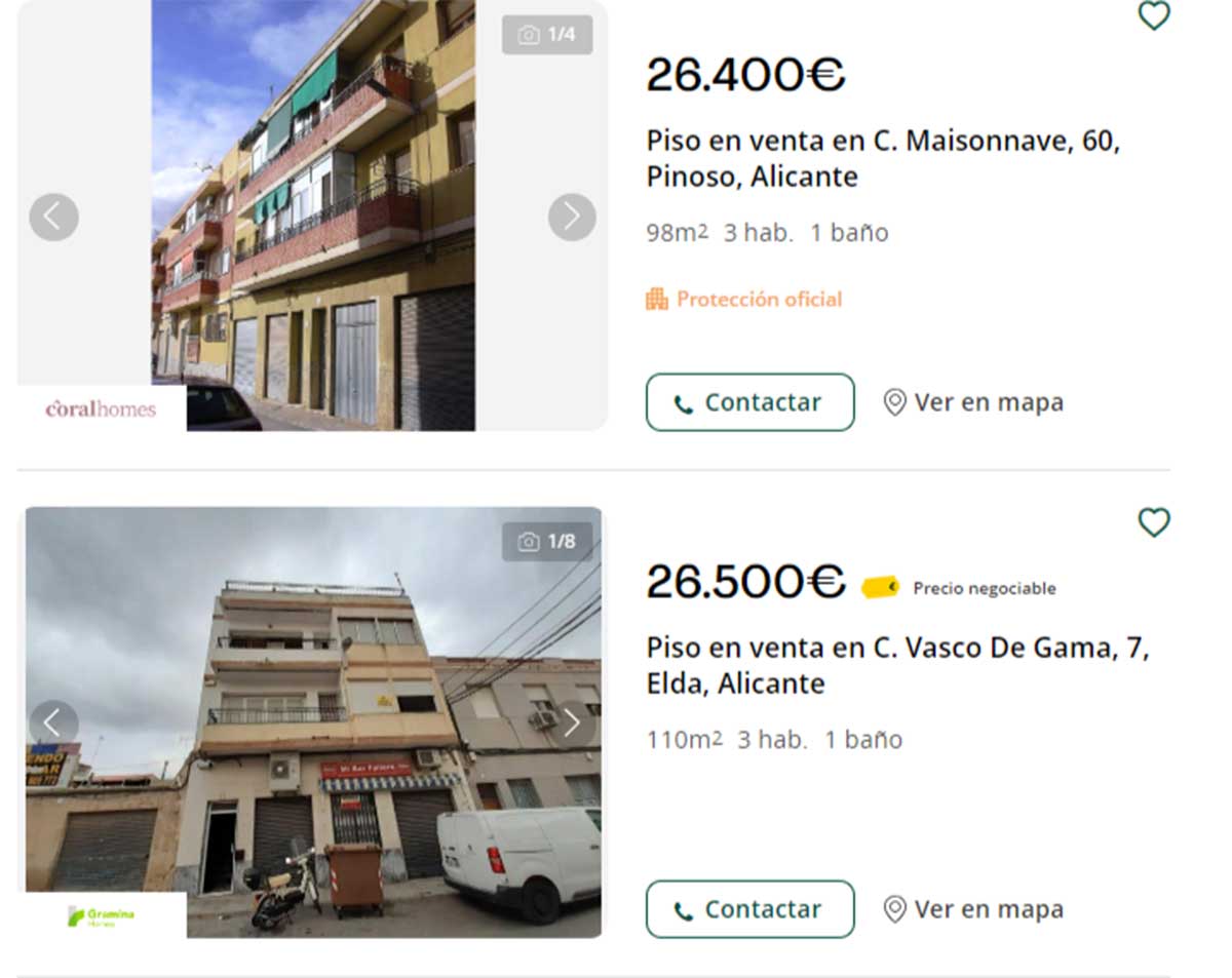 Pisos en Alicante por 26.000 euros