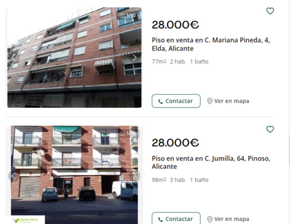 Pisos en Alicante por 28.000 euros