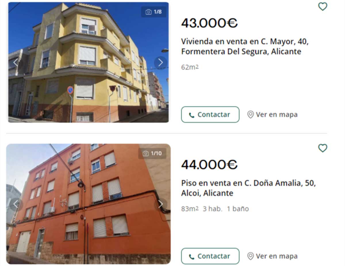 Pisos en Alicante por por 43.000 euros