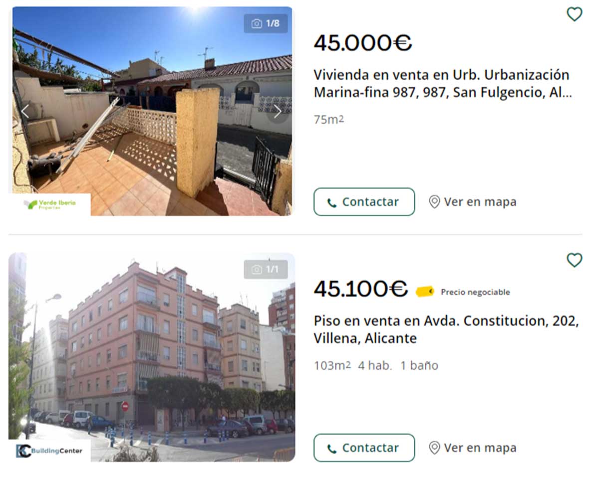 Pisos en Alicante por 45.000 euros