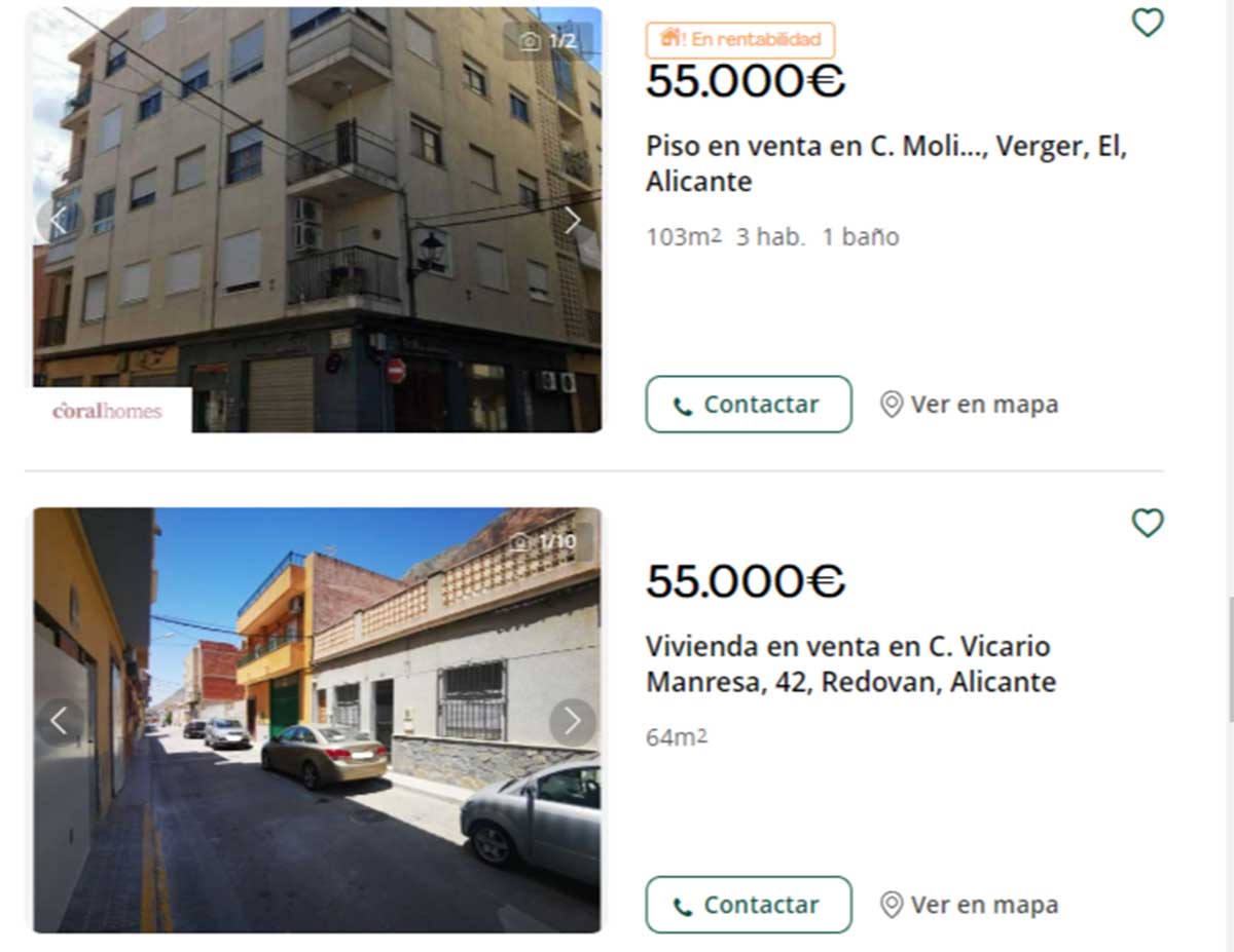 Pisos en Alicante por 55.000 euros