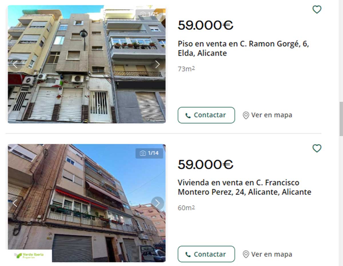 Pisos en Alicante por 59.000 euros