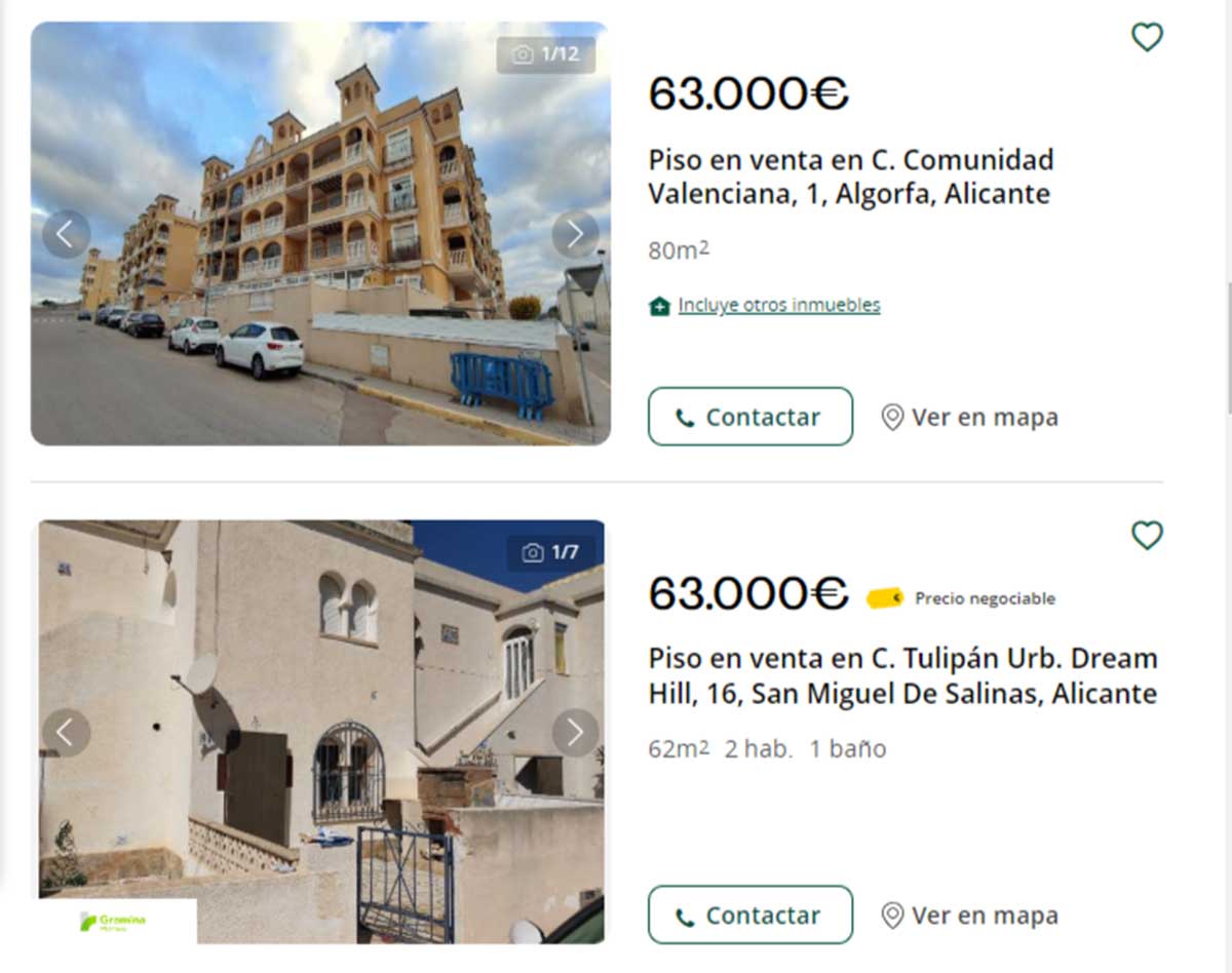 Pisos en Alicante por 60.000 euros