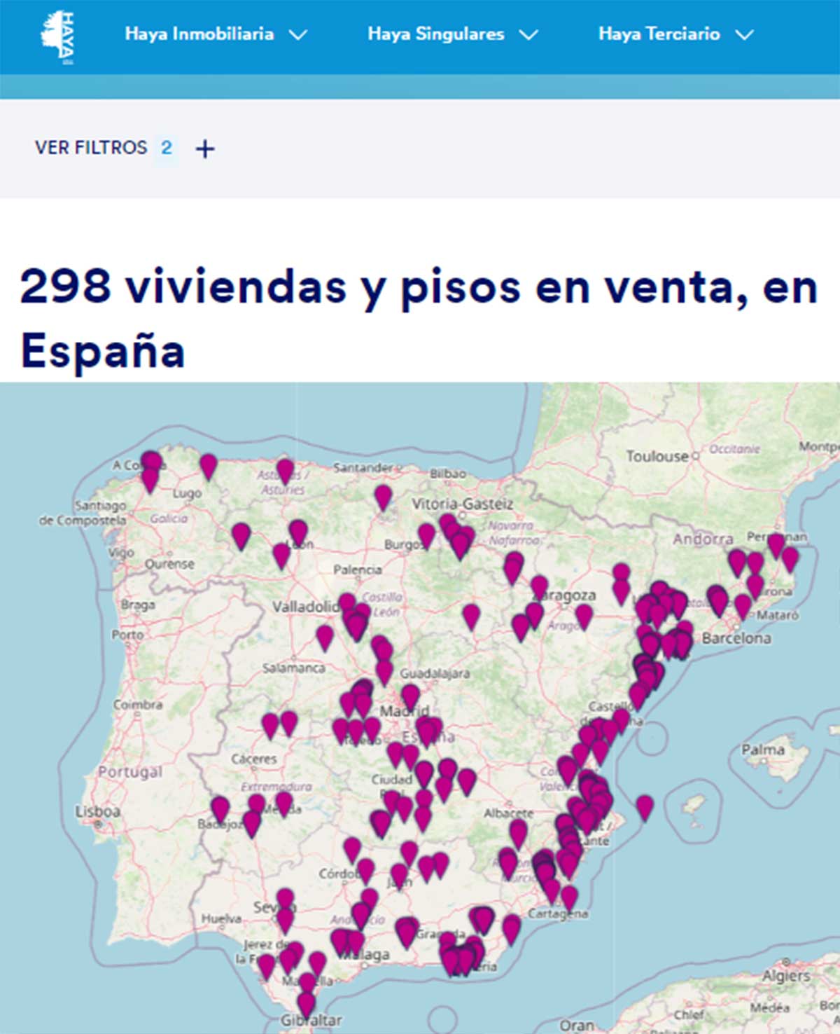 Catálogo de pisos con terraza en Haya