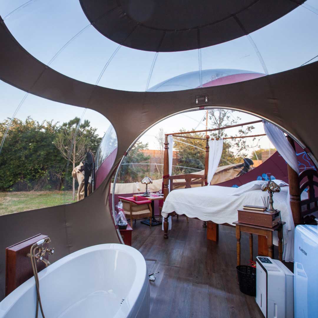 Interior de la burbuja