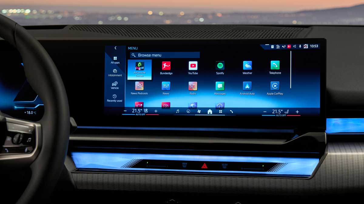 Pantalla táctil BMW.