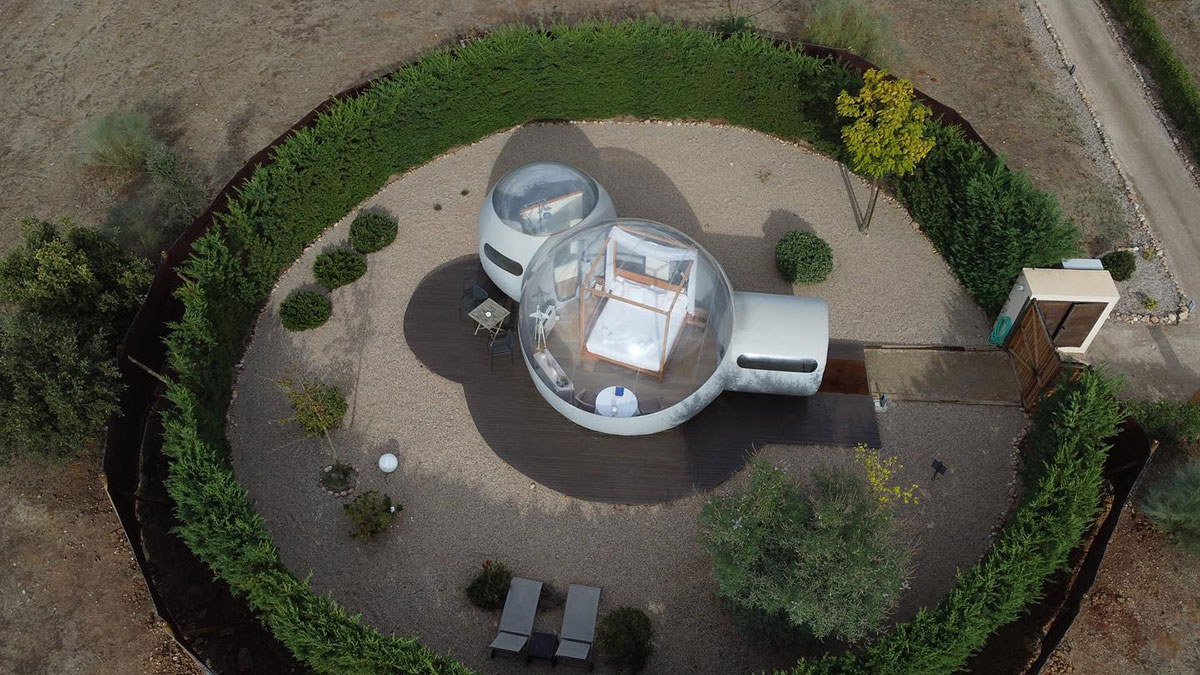 Vista aérea de habitación